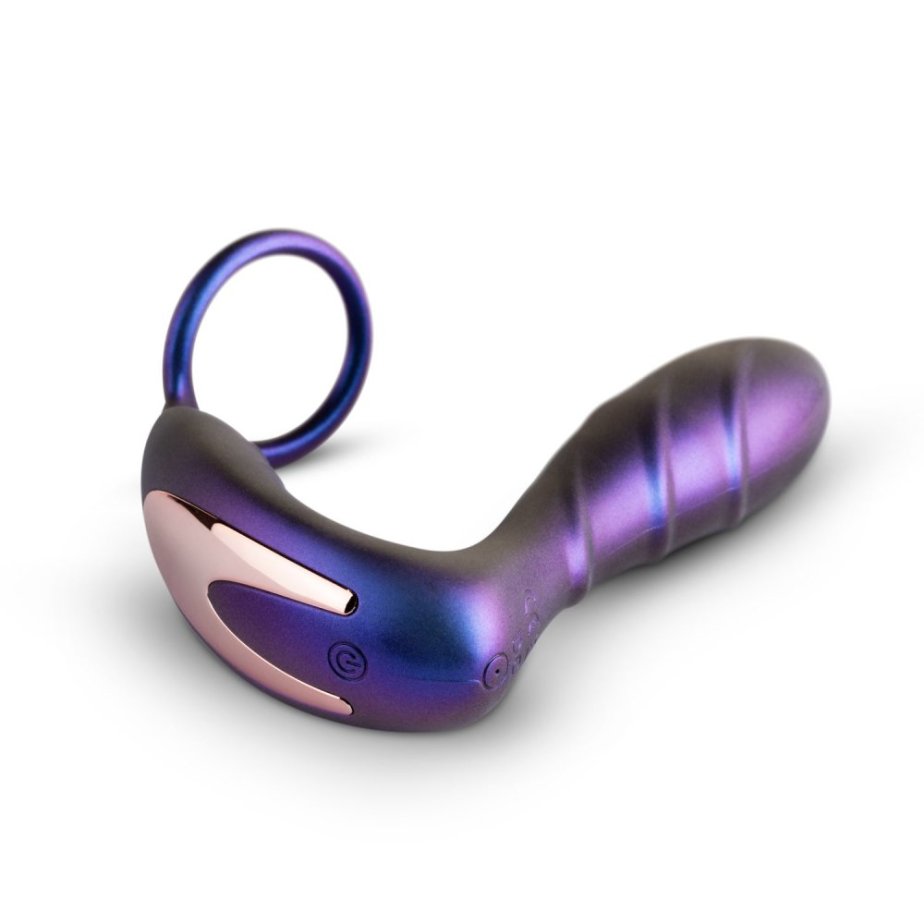 Vibrátor Hueman - Black Hole Anal Vibrator With Cockring