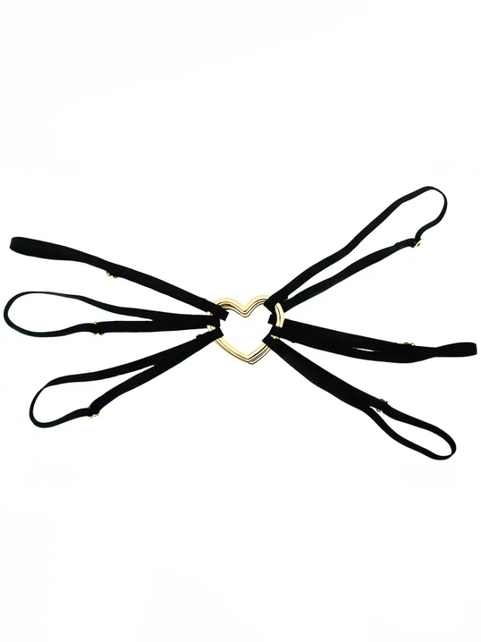 Joey podvazkový doplněk do pasu "srdce" - Barva: Červená, Velikost: M