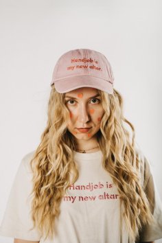 Handjob is my new altar - vintage cap PINK