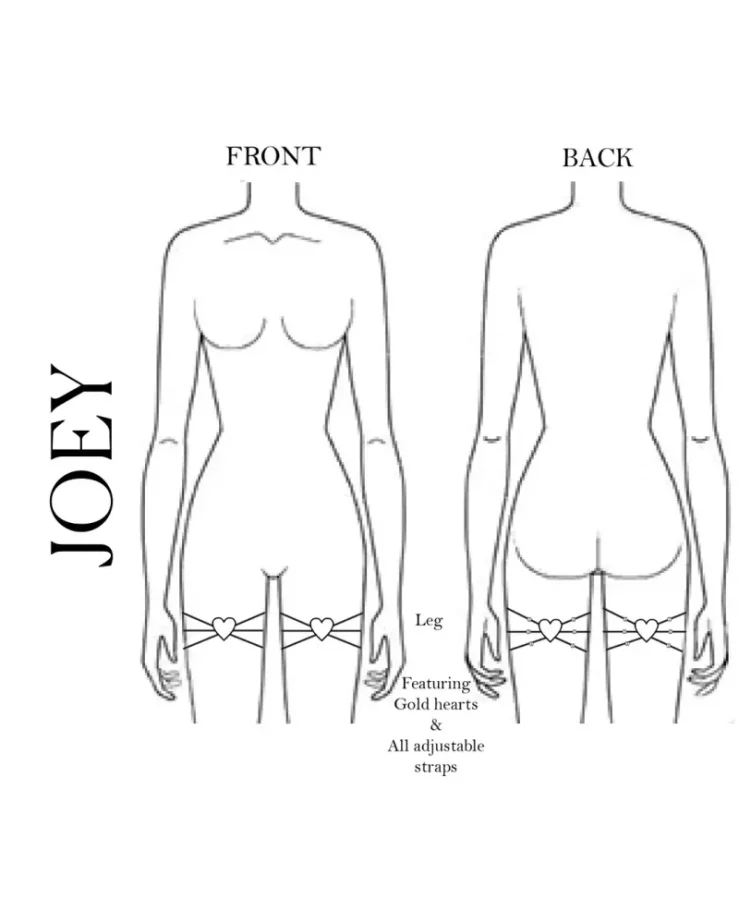 Joey podvazek "srdce"