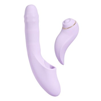 SVAKOM DuoGlow – 2v1 vibrátor ovládaný aplikáciou s pulzačným stimulátorom