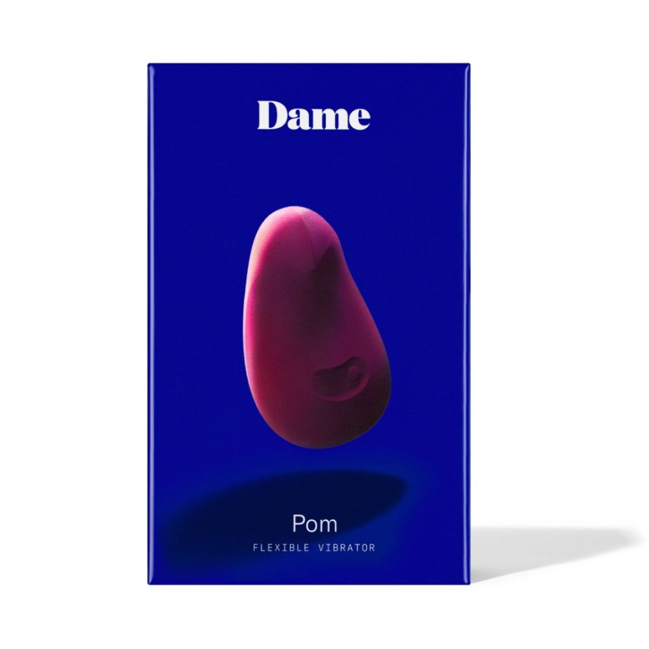 Dame – Pom Flexible Vibrator – Dark Red
