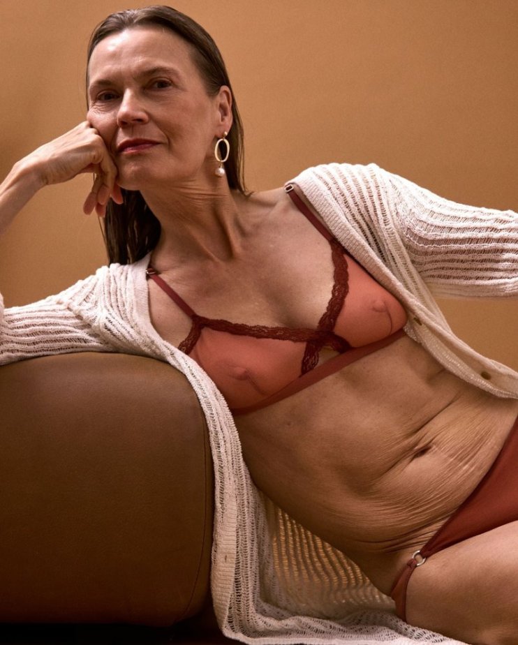 Mesh Tanga Briefs Rust