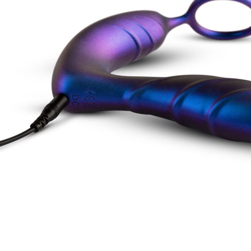 Vibrátor Hueman - Black Hole Anal Vibrator With Cockring