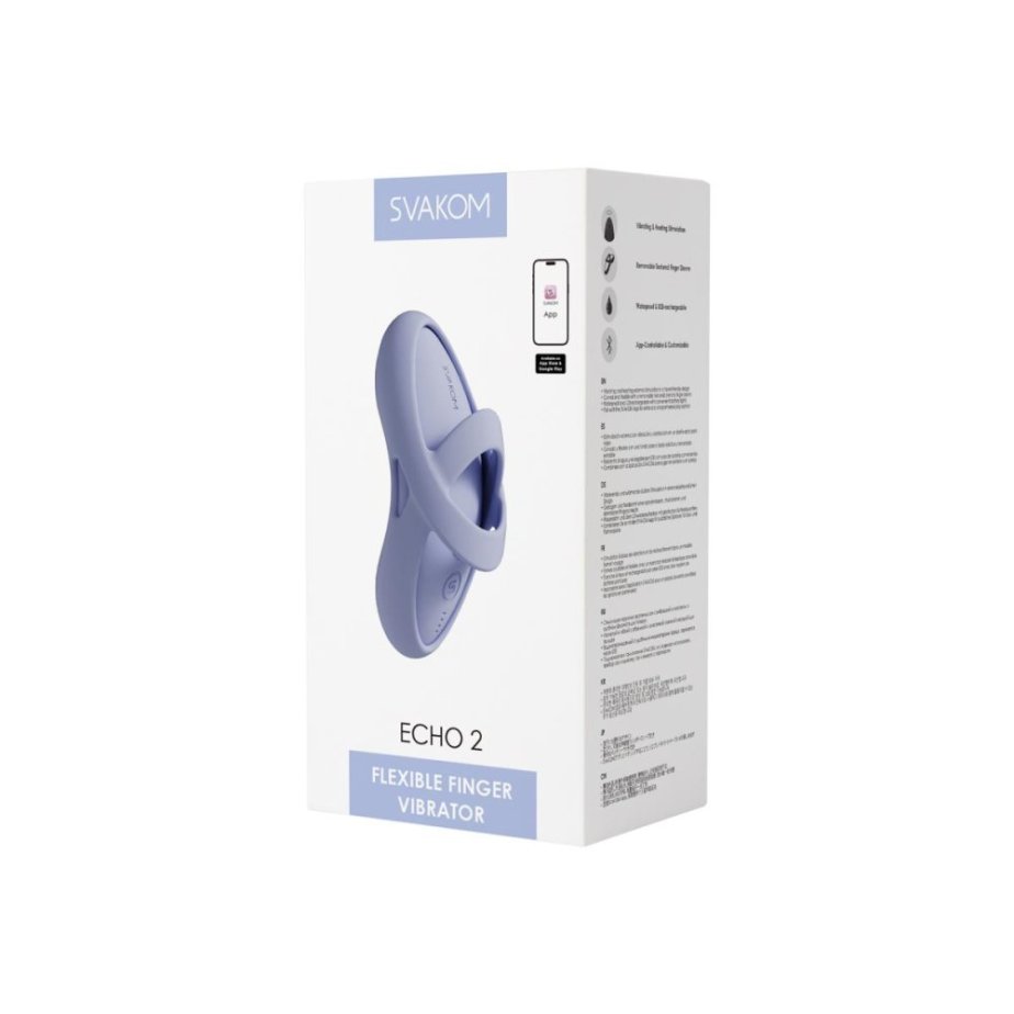 SVAKOM – Echo 2 Finger Vibrator (Sky Blue)