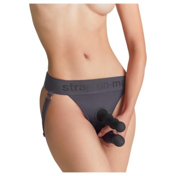 STRAP-ON COMPATIBLE UNDERWEAR - XS-XXL (GREY)