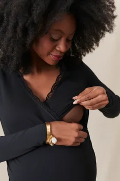 Body Baccara Noir- těhotenské bodysuit