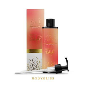BodyGliss masážny olej a lubrikant 2 v 1 Jahoda & Champagne 150 ml