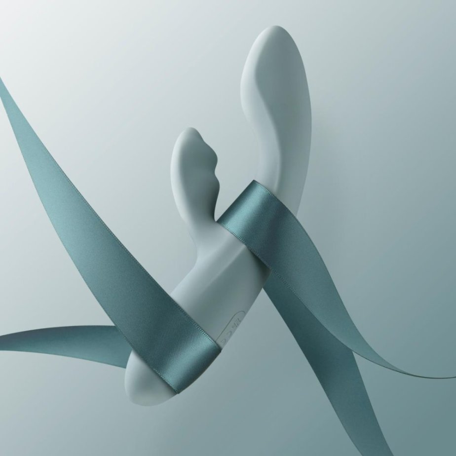 SVAKOM Chika – hřejivý vibrátor s dálkovým ovládáním přes aplikaci (tyrkysový)