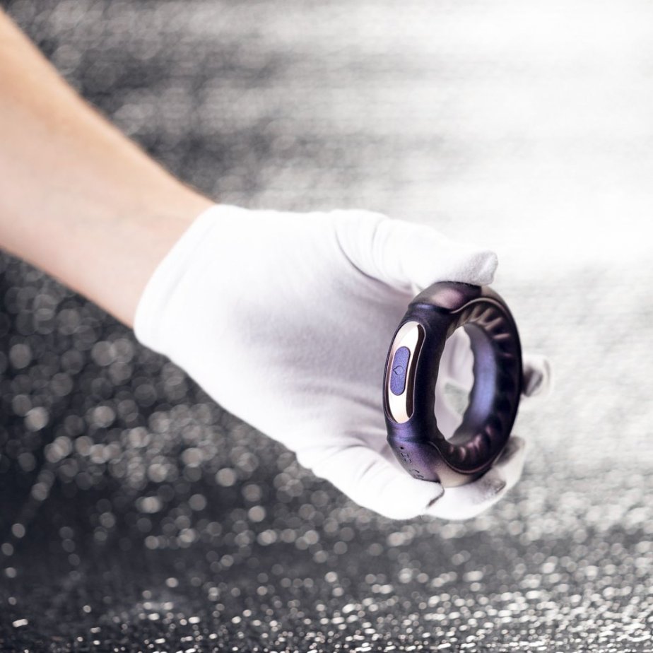 Vibrační kroužek Hueman - Saturn Vibrating Cock/Ball Ring