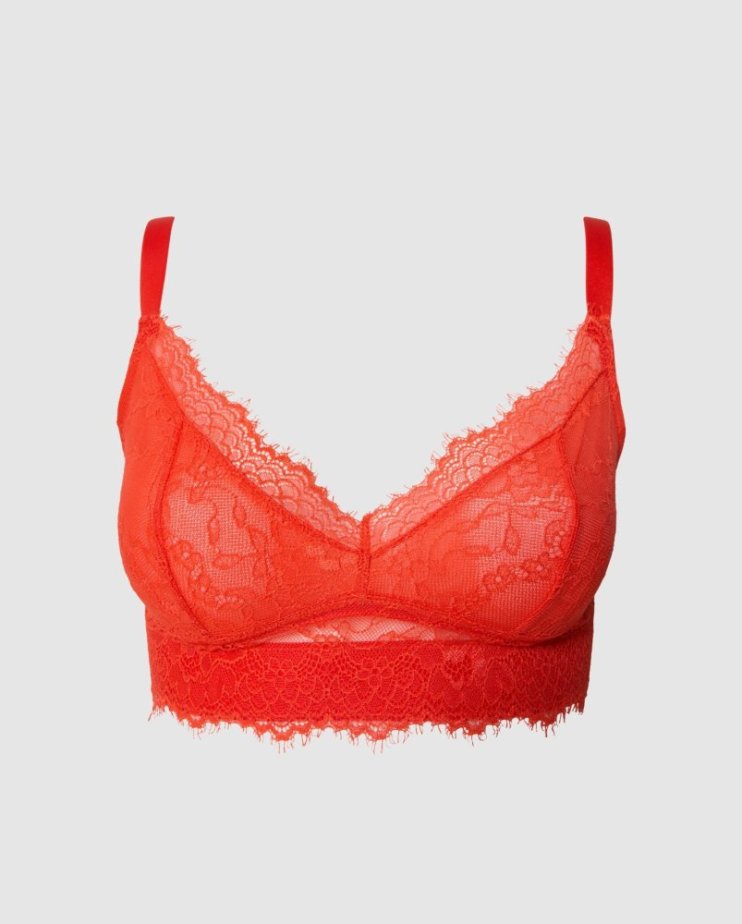 Lace Support+ Bra Understatement – Fiery Red