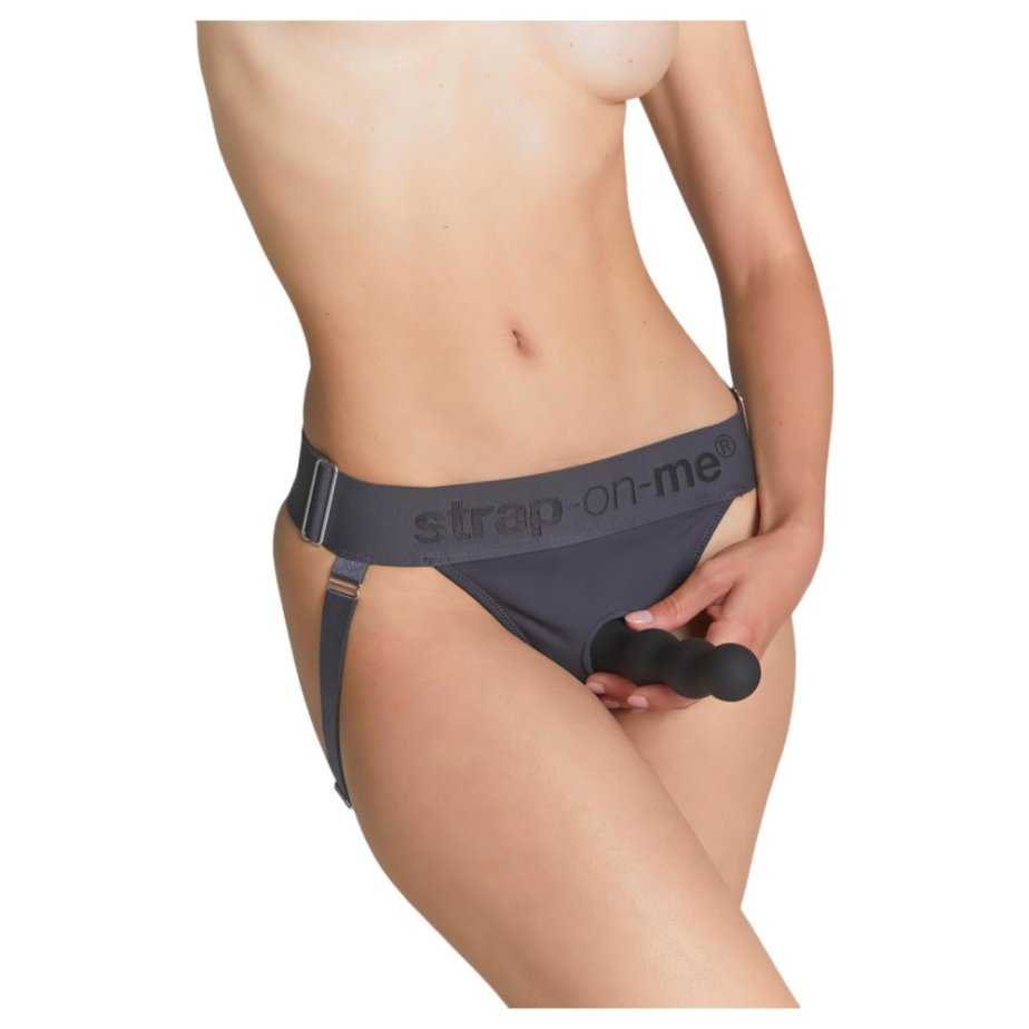 STRAP-ON COMPATIBLE UNDERWEAR - XS-XXL (GREY)