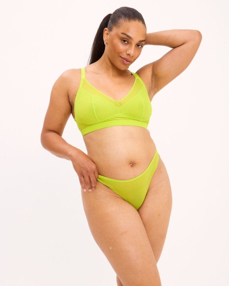 Mesh Thong Zesty Lime - Velikost: M