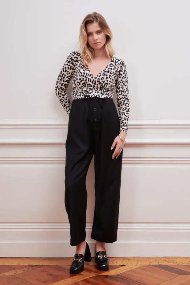 Body Baccara Léopard- těhotenské bodysuit - Velikost: M