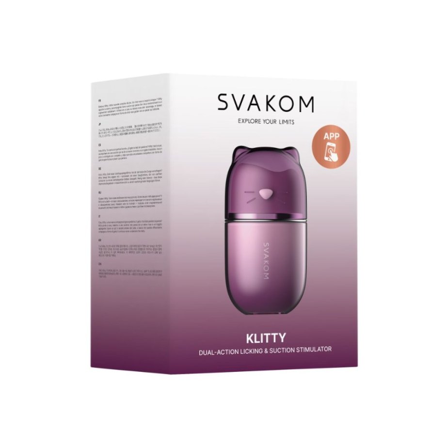 SVAKOM Klitty Clitoral Stimulator – Dusty Lavender