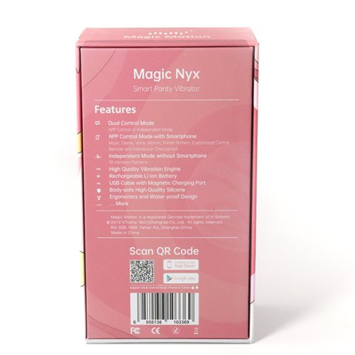 MAGIC MOTION - NYX SMART PANTY VIBRATOR RED