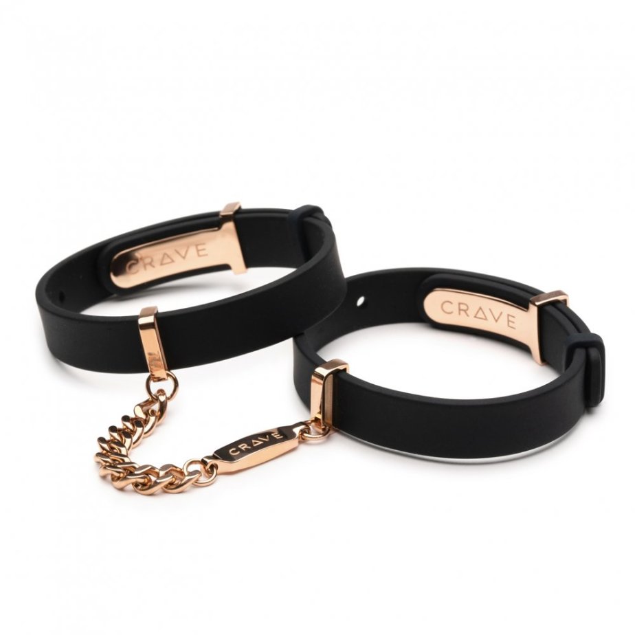 CRAVE - ID CUFFS BLACK/ROSE GOLD