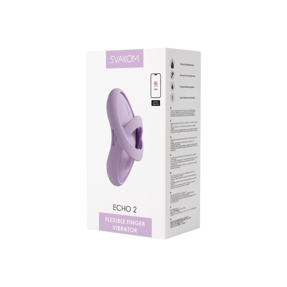 SVAKOM – Echo 2 Finger Vibrator (Pink Lilac)