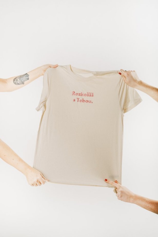Rozkoššš s Tebou - triko NATURAL RAW - Velikost: M