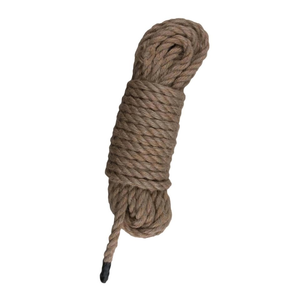 EASYTOYS HEMP ROPE – Bondage lano (5 m) – přírodní