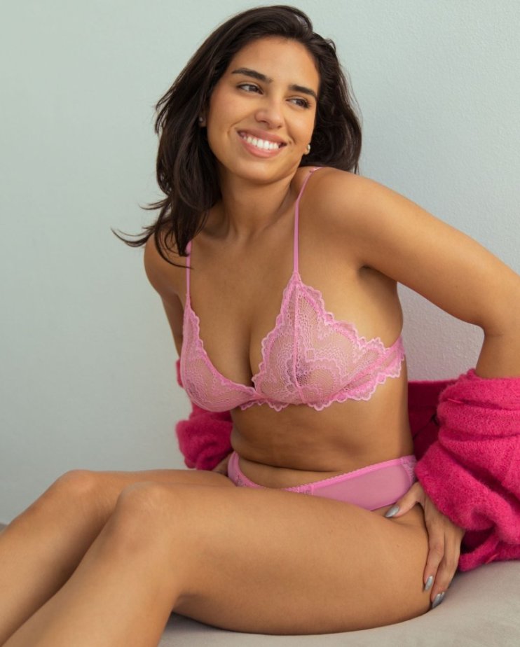 Lace Cheeky Candy Pink - Velikost: M