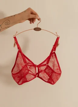 Podprsenka krajková červená SHEIO