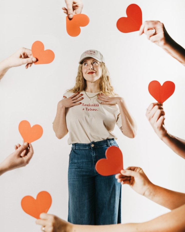 Rozkoššš s Tebou - triko NATURAL RAW - Velikost: M