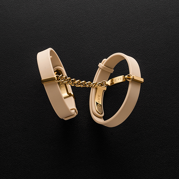 CRAVE - ID CUFFS - BEIGE/18KT GOLD PLATED