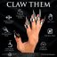 Claw Ring Set – 5dílný set drápků z nerezové oceli