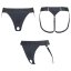 STRAP-ON COMPATIBLE UNDERWEAR - XS-XXL (GREY)