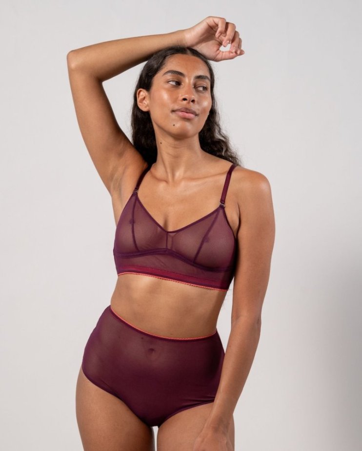 Mesh Balconette Cherry/Coral