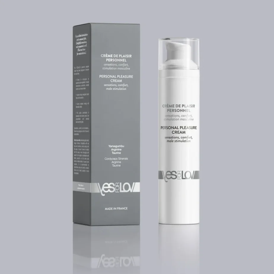 YESforLOV Personal Pleasure Cream – stimulační masturbační krém pro muže 50 ml