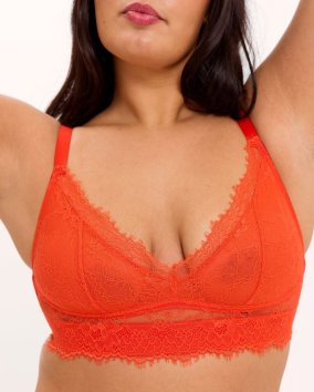 Lace Support+ Bra Understatement – Fiery Red