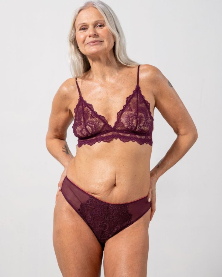 Lace Cheeky Cherry/Coral - Velikost: M