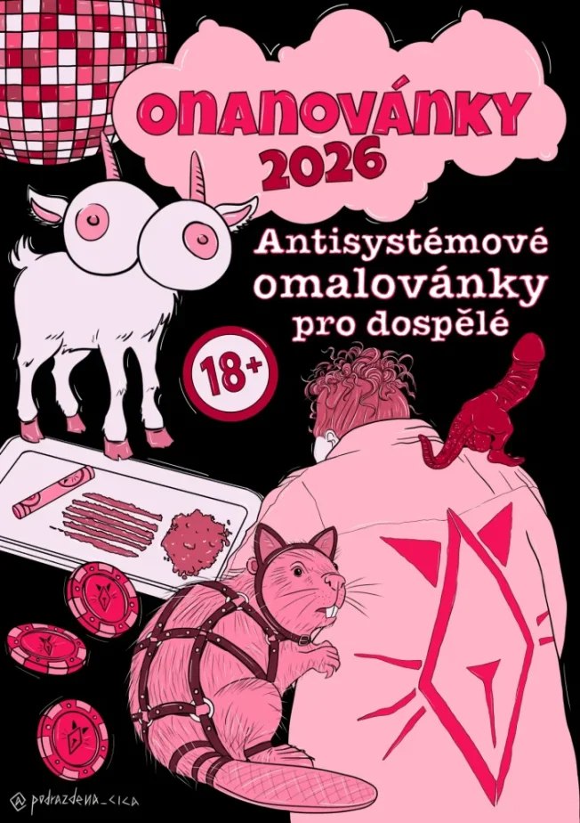 Onanovánky 2026 – antisystémové omaľovánky pre dospelých | Podrážděná číča