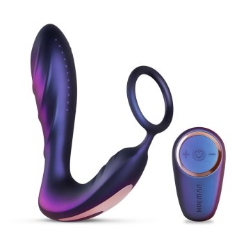 Vibrátor Hueman - Black Hole Anal Vibrator With Cockring