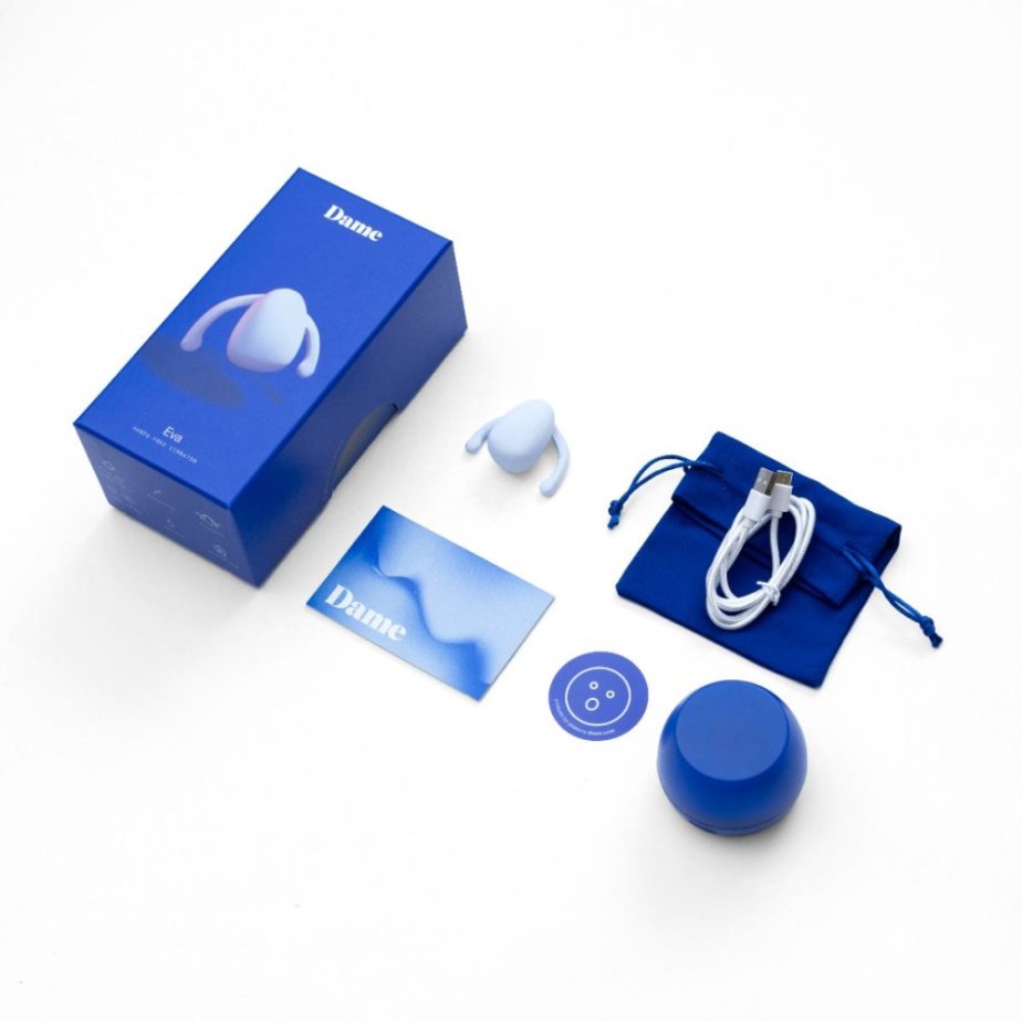 Dame Products – Eva II Hands-Free Vibrator – Ice
