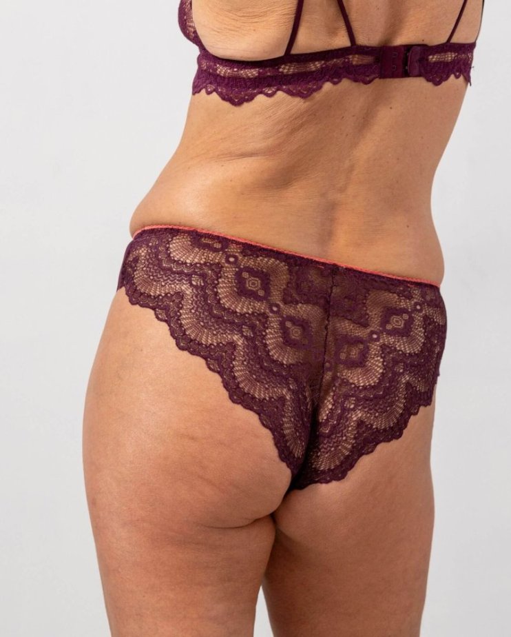 Lace Cheeky Cherry/Coral - Velikost: M