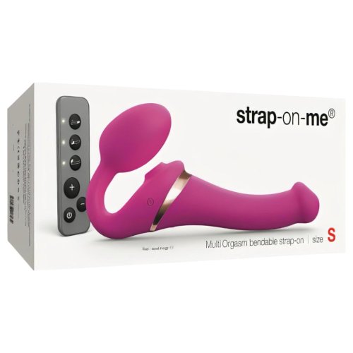 STRAP-ON-ME S - WEARABLE AIR PULSE VIBRATOR - SMALL (PINK)