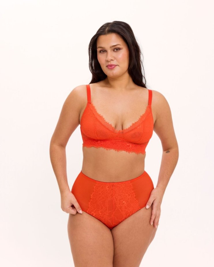 Lace Support+ Bra Understatement – Fiery Red