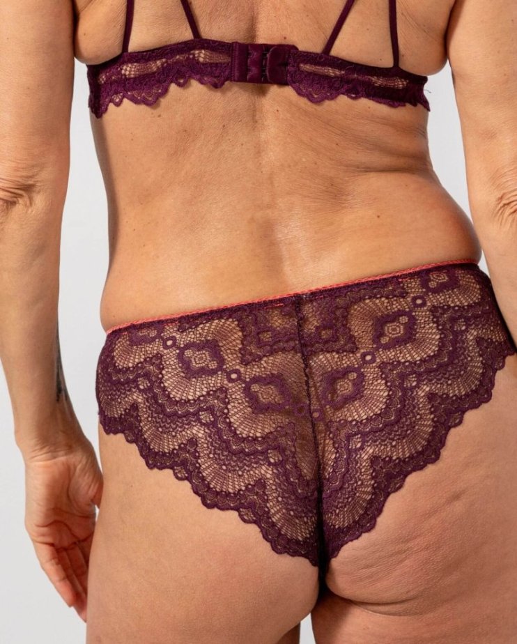 Lace Cheeky Cherry/Coral - Velikost: M