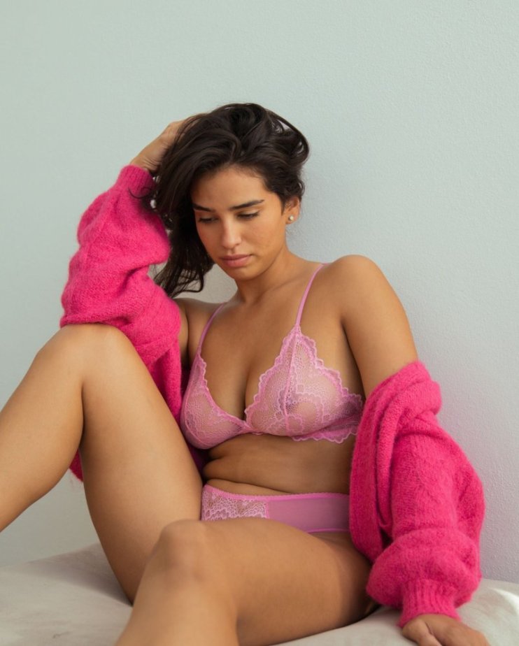 Lace Cheeky Candy Pink - Velikost: M