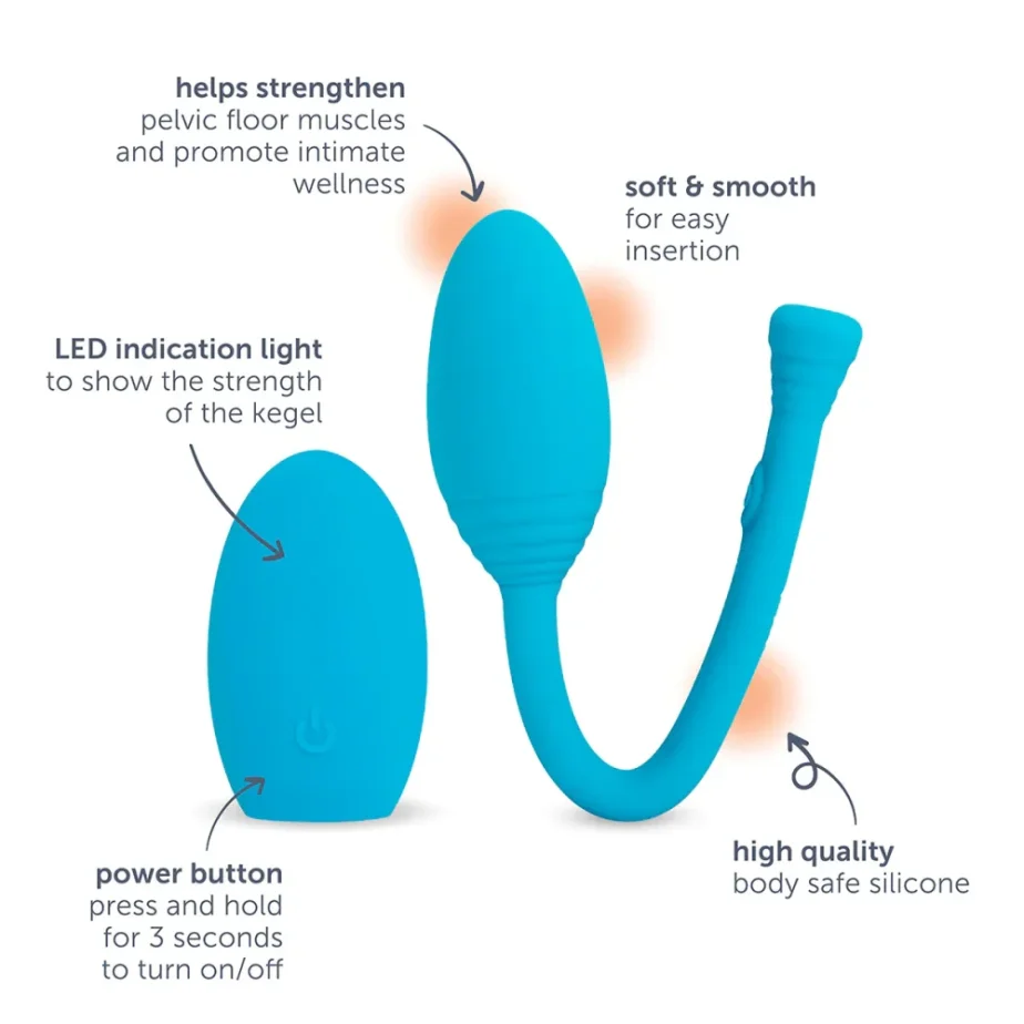 Kegel Trainer (vibrační vajíčko s LED ovladačem) plusOne®