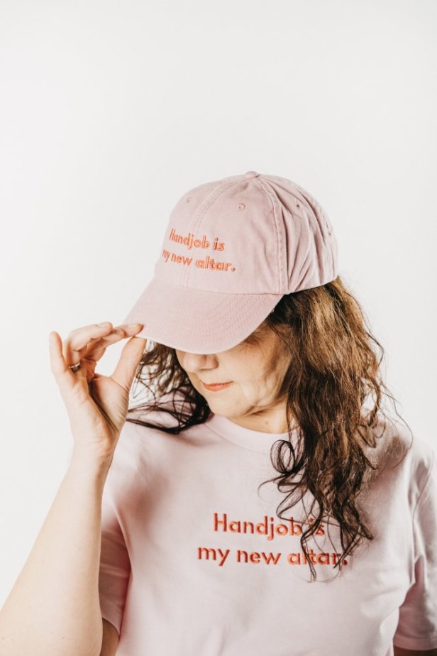 Handjob is my new altar - vintage cap PINK
