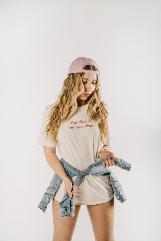 Handjob is my new altar - vintage cap PINK